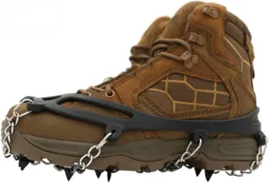 Outdoor Ice Gripper Crampons Climbing Winter Snow Manganese Steel Spikes Hiking Crampons Cleats Non Slip Shoe Cover