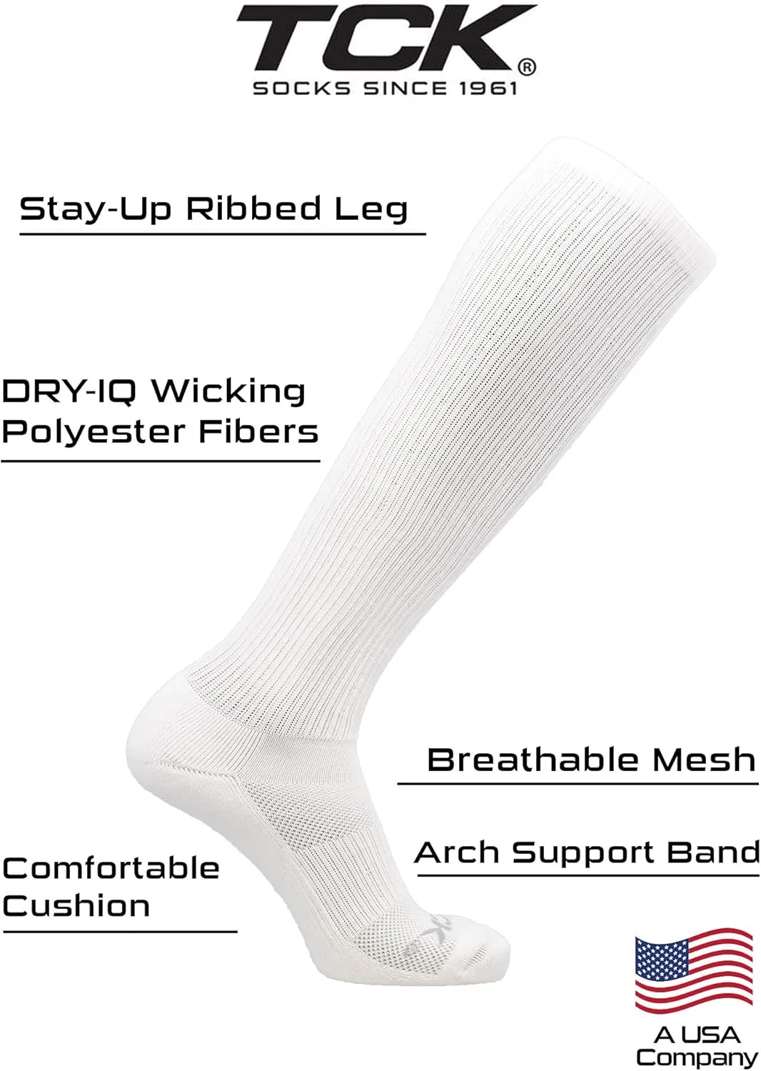 Over the Calf Work Socks for Men and Women 9-11 10-13 13-15 Moisture Wicking Tall Cushioned Knee High Boot Socks 6-pack