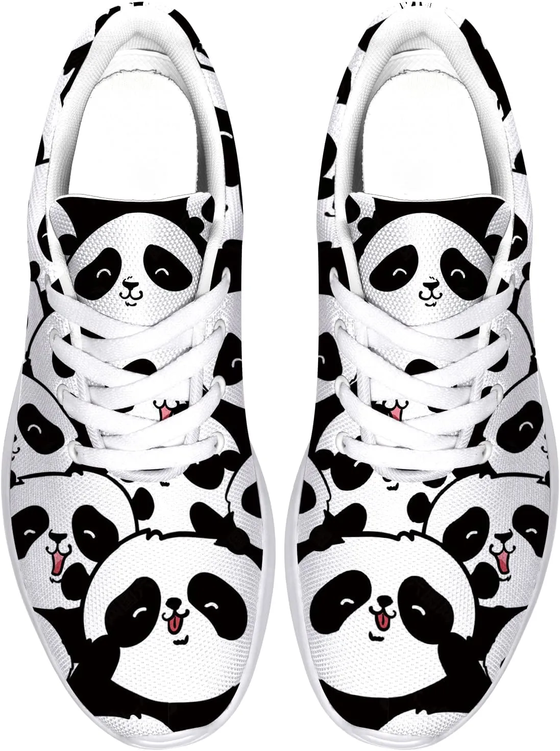 Panda Sneakers for Women Men Tennis Shoes Walking Sneakers Panda Gifts for Women Men