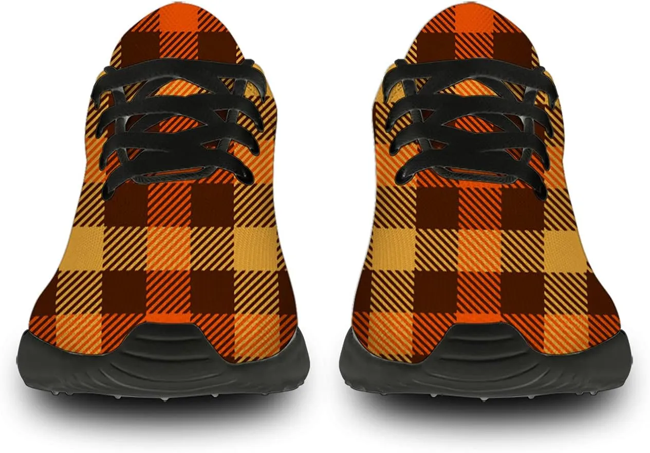 Plaid Shoes for Women Men Running Shoes Lightweight Walking Tennis Sneakers Jogging Shoes Gifts