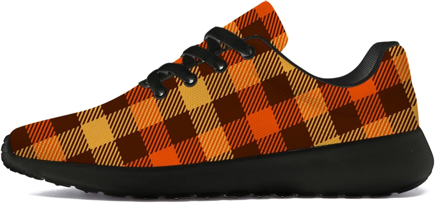Plaid Shoes for Women Men Running Shoes Lightweight Walking Tennis Sneakers Jogging Shoes Gifts