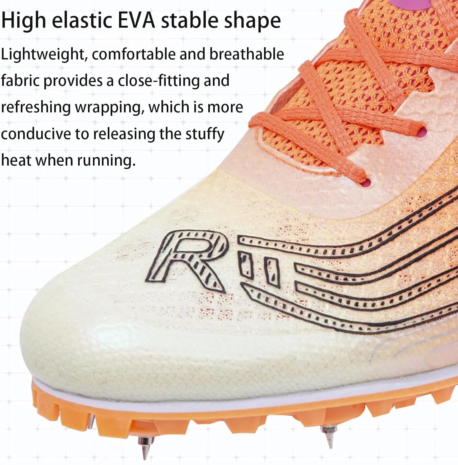 Professional Track and Field Shoes Men Women Spikes Sneakers Breathable Racing Jumping Sprint Running Training Shoes