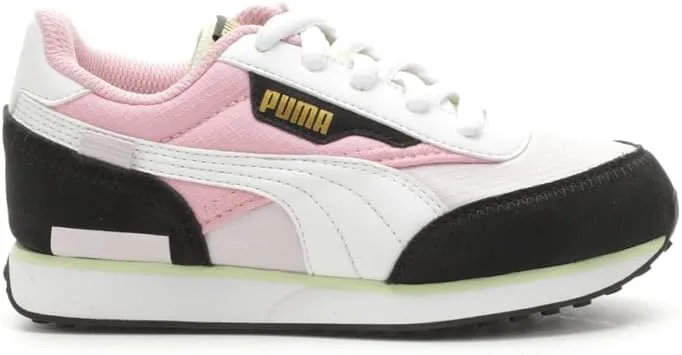 PUMA Kids Girls Future Rider Bouquet Lace Up Sneakers Shoes Casual - Black, Pink, White - Size 2.5 M, 38820601