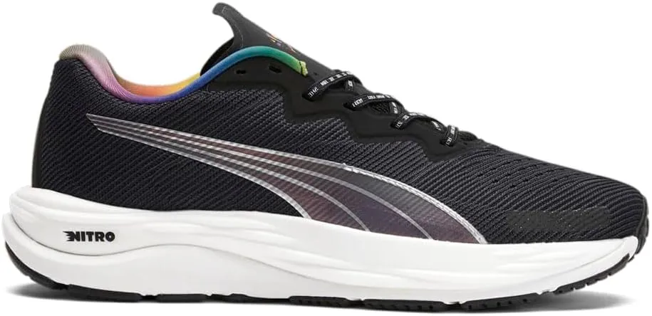 PUMA Womens Velocity Nitro 2 Out Running Sneakers Shoes - Black - Size 6.5 M