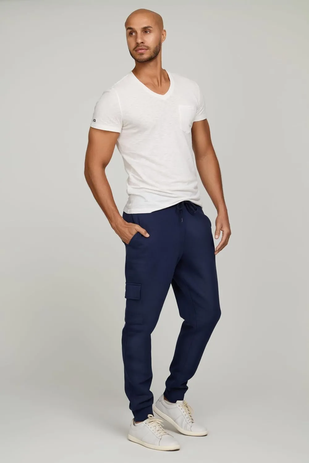 PURE CHAMP Mens 3 Pack Fleece Active Athletic Workout Jogger Sweatpants for Men with Zipper Pocket and Drawstring Size S-3XL