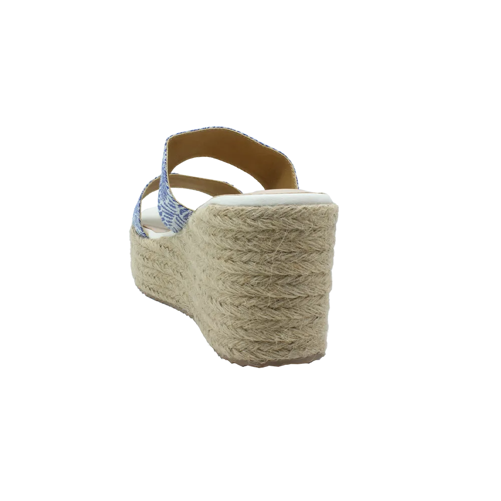 "Bohemian" Leather Wedge Espadrilles