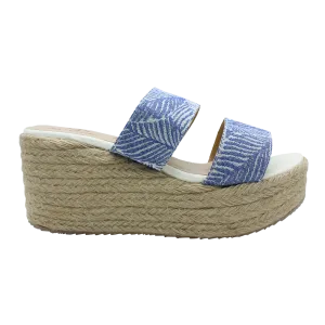 "Bohemian" Leather Wedge Espadrilles