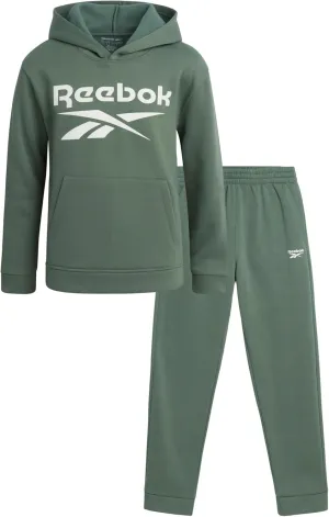 Reebok Boys' Tracksuit - 2 Piece Fleece Pullover Hoodie and Athletic Jogger Sweatpants for Boys (Sizes: 8-14)