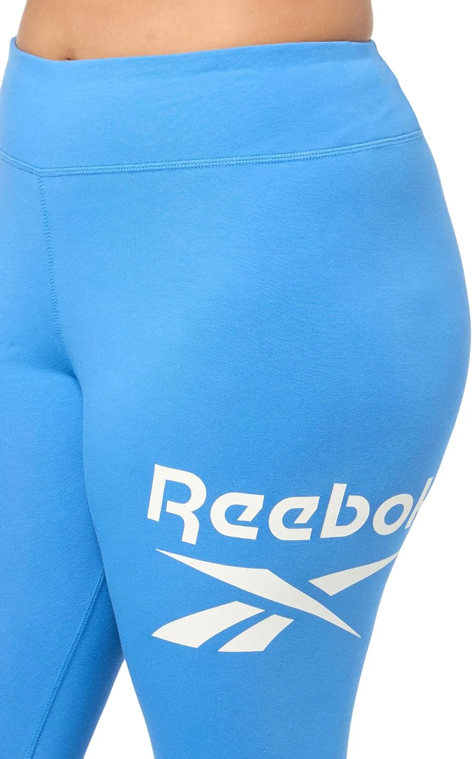 Reebok Women's Identity Big Logo Cotton Legging (Plus Size)
