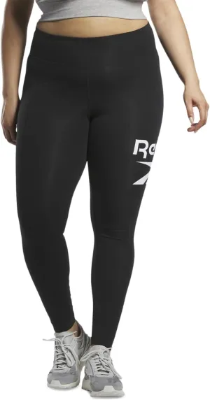 Reebok Women's Identity Big Logo Cotton Legging (Plus Size)