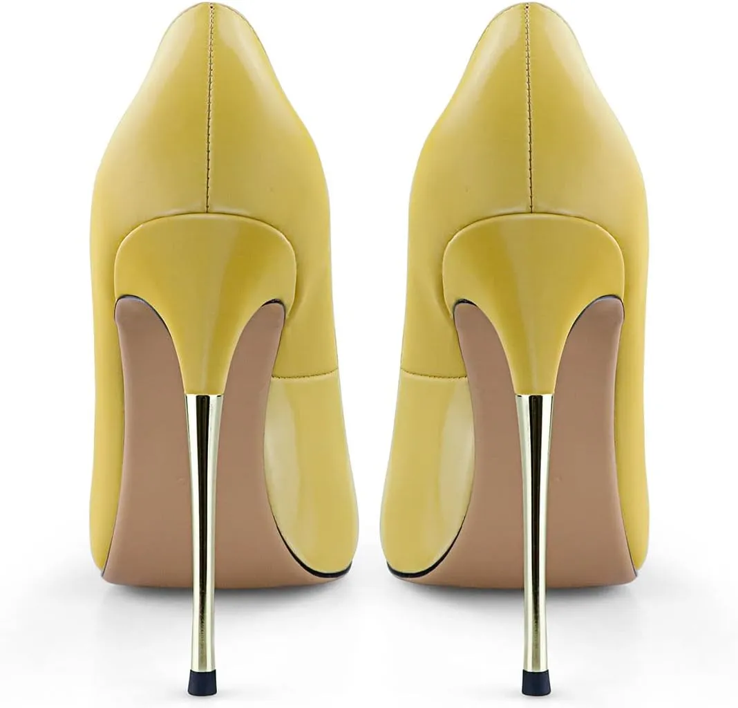 sarawill Women's Fashion Sexy Pumps Slip On High Heels Pointed Toe Silk Stiletto Party Wedding Dress Shoes for Ladies