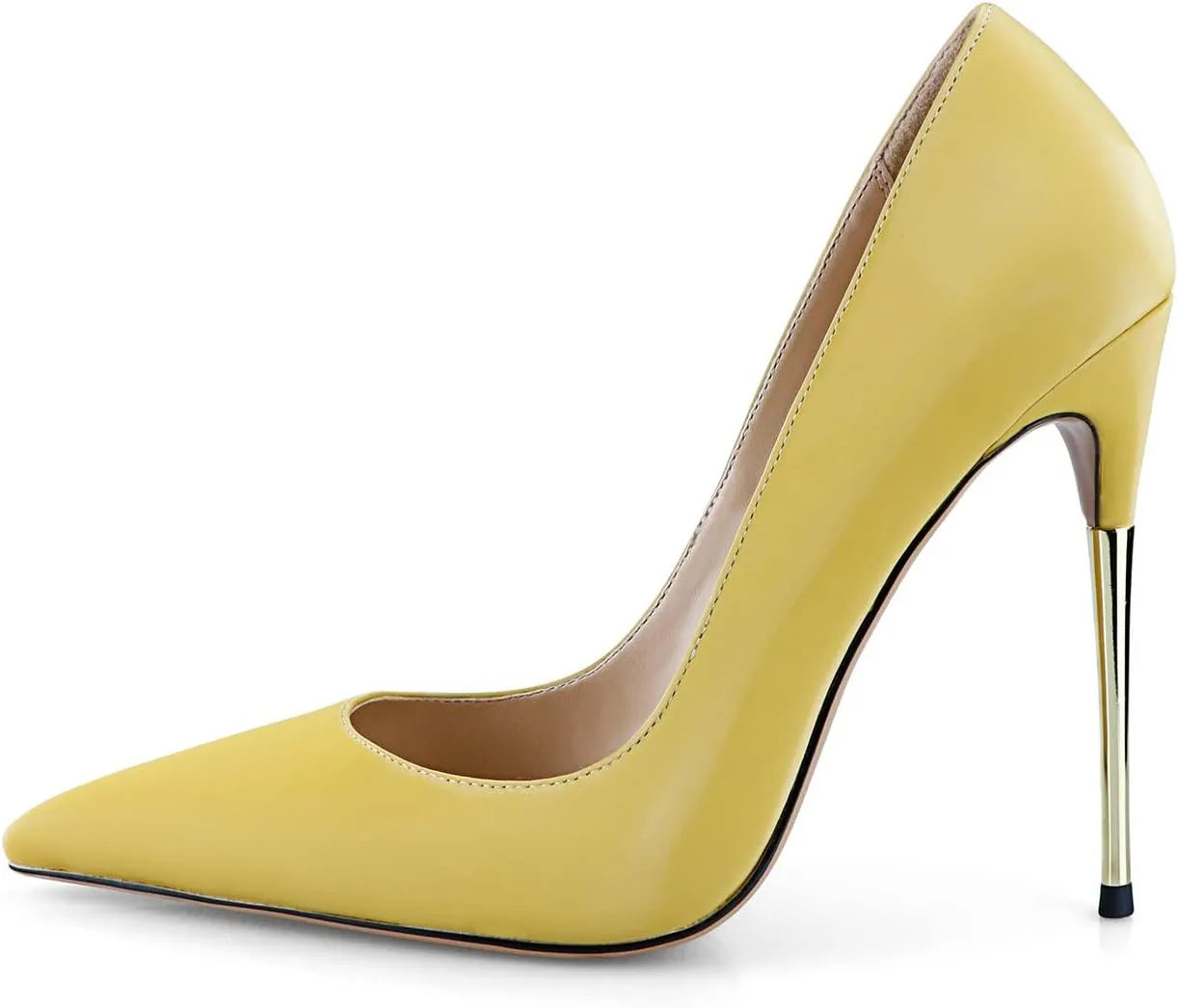 sarawill Women's Fashion Sexy Pumps Slip On High Heels Pointed Toe Silk Stiletto Party Wedding Dress Shoes for Ladies
