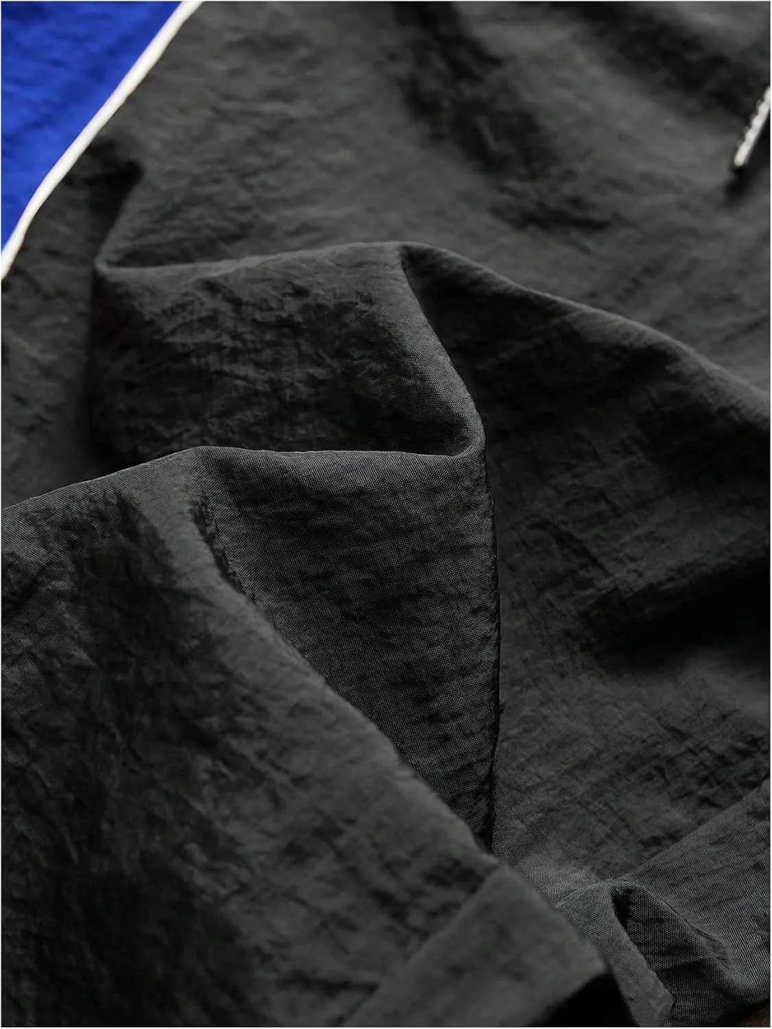SHENHE Men's Y2k Wide Leg Color Block Baggy Parachute Pants Hip Hop Track Trousers Streetwear