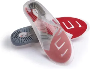 Shoe Inserts for Men & Women - Arch Support, Work Boot Insoles for Standing All Day, Plantar Fasciitis Relief, Flat Foot Sole Orthotics. Red - Men 11-12 / Women 12-13 / EU 44.5-46