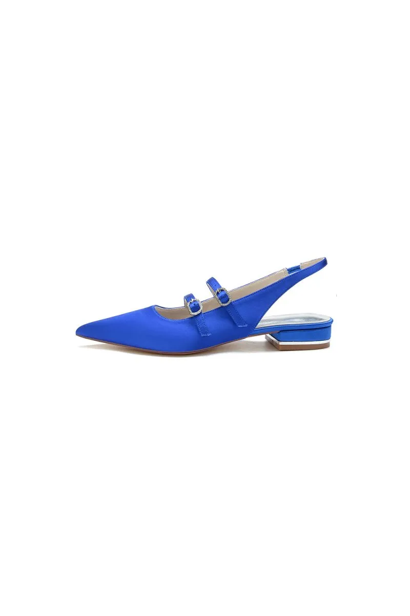 Simple Slingback Pointed Toe Flats