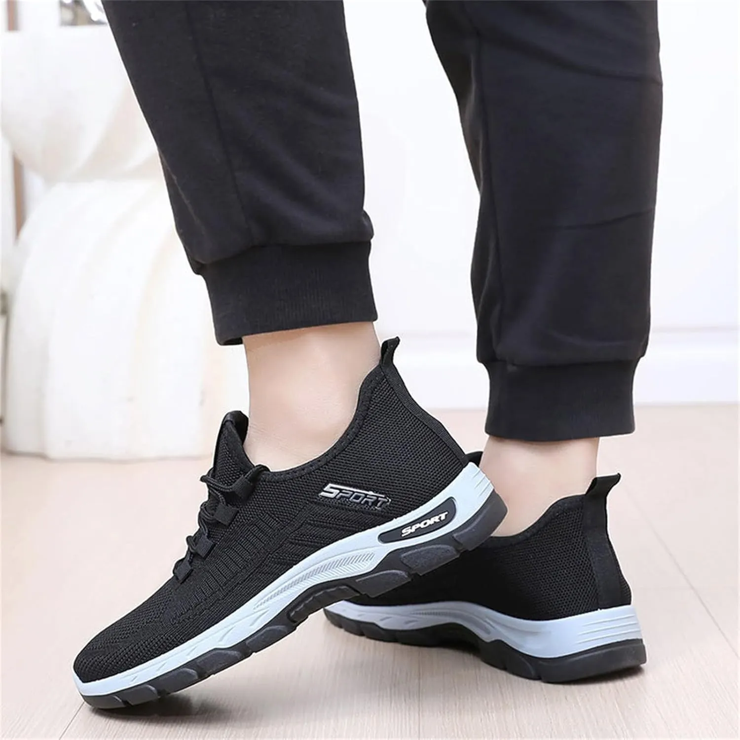 Slip on Sneakers for Women Chunky Fashion Sneakers Platform Lace-Up Comfortable Sneakers Casual Walking Shoes