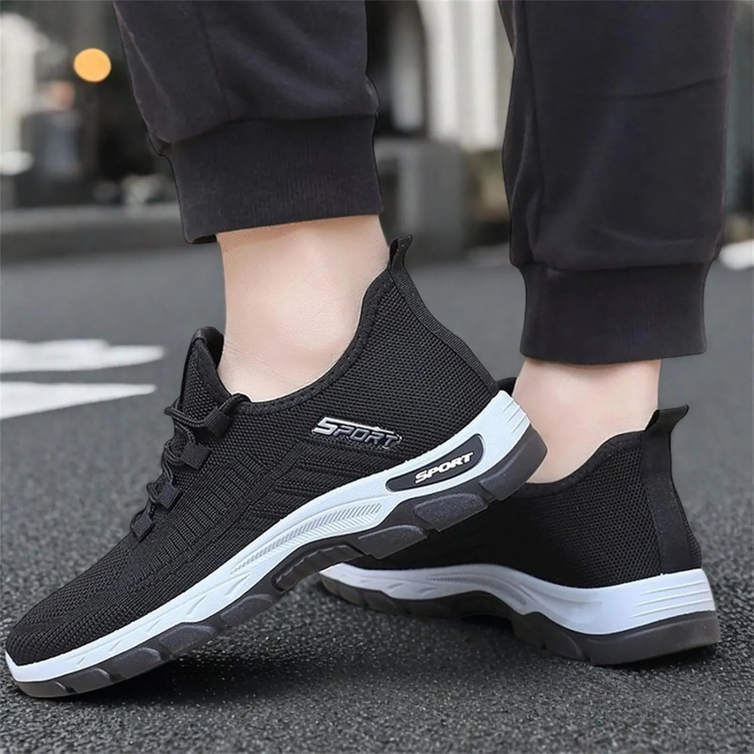 Slip on Sneakers for Women Chunky Fashion Sneakers Platform Lace-Up Comfortable Sneakers Casual Walking Shoes