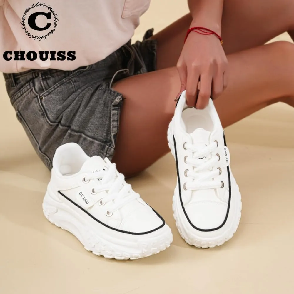 Sneakers for Women,Lace Up Thick Soled Non Slip Sports Shoes, Breathable, Stylish,Running,Shopping
