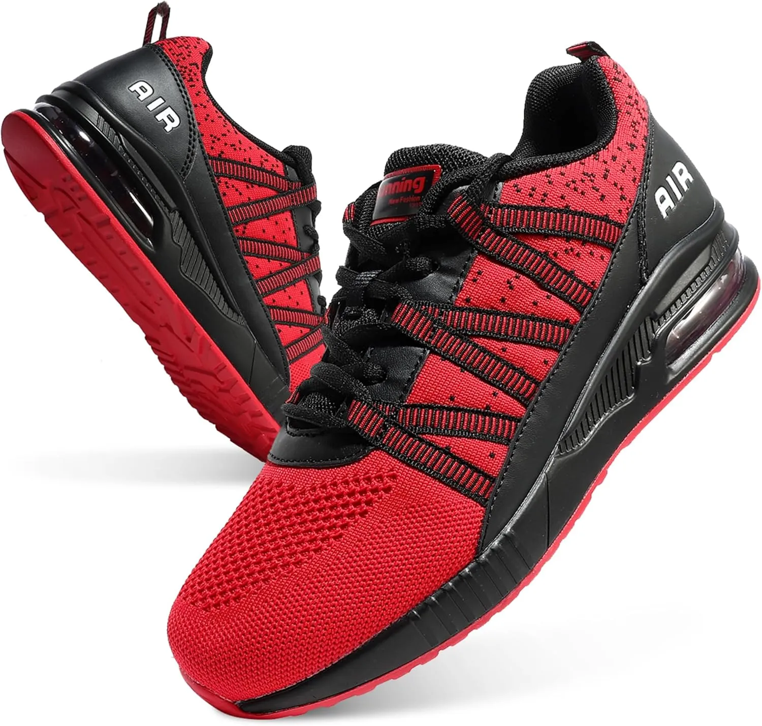 Soulsfeng Mens Air Cushion Running Shoes Lightweight Breathable Workout Tennis Gym Jogging Walking Sneakers US 5.5-12