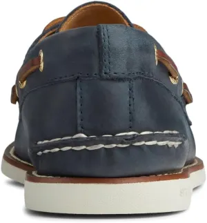 Sperry Men's Gold Authentic Original 2-Eye Boat Shoe, Navy, 14