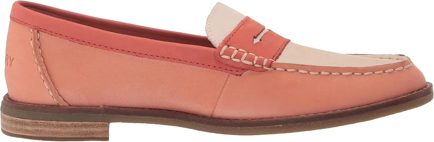 Sperry Womens Seaport Penny Loafers Flats Casual - Gold