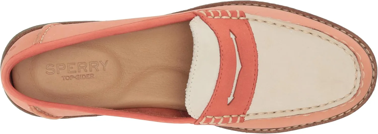 Sperry Womens Seaport Penny Loafers Flats Casual - Gold