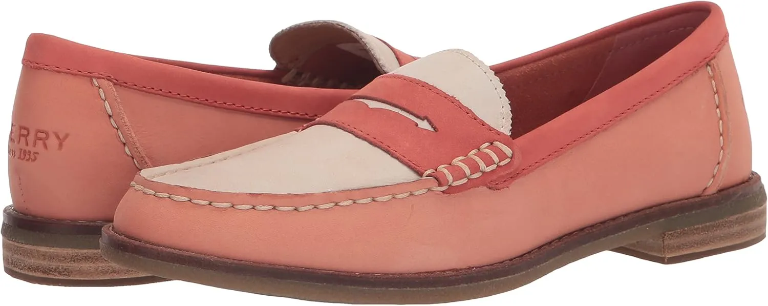 Sperry Womens Seaport Penny Loafers Flats Casual - Gold