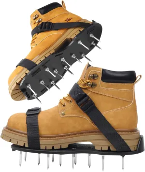 Spike Shoes for Epoxy Flooring，13 1-Inch Spikes & 2 Fixing Straps (Non-Slip, Supports Up to 200 Pounds) Fits Men's and Women's Shoes in US Size 6 to 12