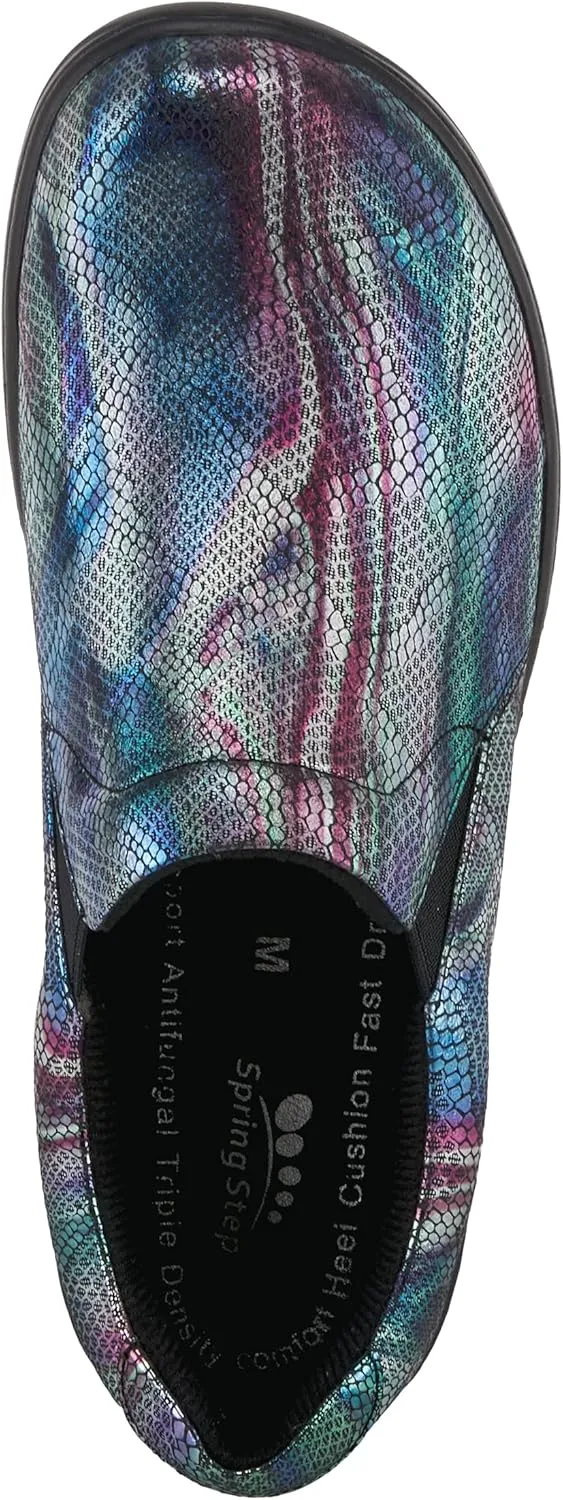 Spring Step Professional Winfrey-Aura Loafers for Women - Comfortable Slip-On Womens Shoes with Round Toe - Ladies Casual Printed Loafers