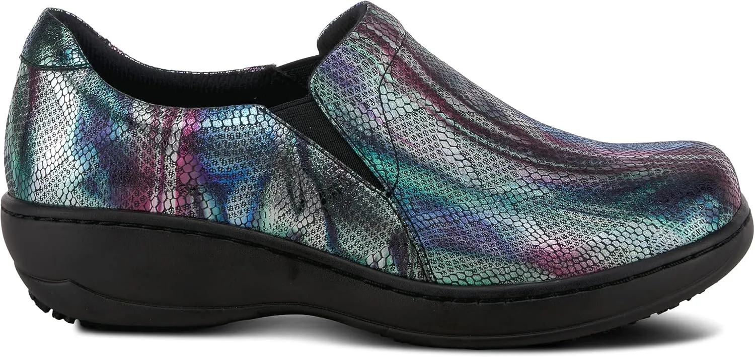 Spring Step Professional Winfrey-Aura Loafers for Women - Comfortable Slip-On Womens Shoes with Round Toe - Ladies Casual Printed Loafers