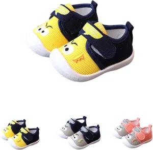 Squeak Shoes Toddler Girl Baby Boy Sneakers, Cute Comfort Anti-Slip Soft Sole First-Walking Squeaky Little Kid Trainers for First Walkers in Autumn Winter