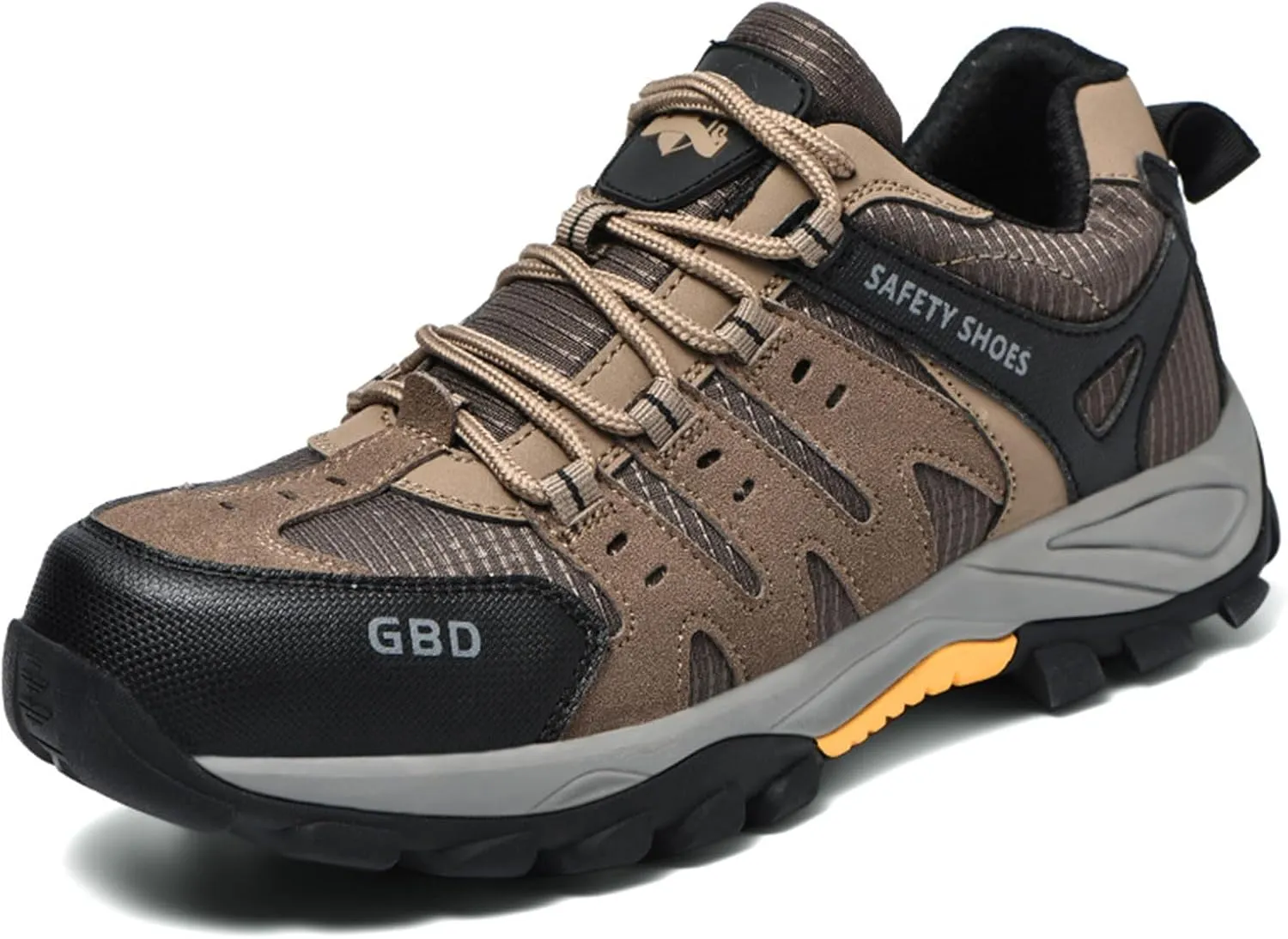 Steel Toe Shoes for Men Lightweight Puncture Proof Slip Resistant Composite Toe Safety Work Shoes for Industrial Construction
