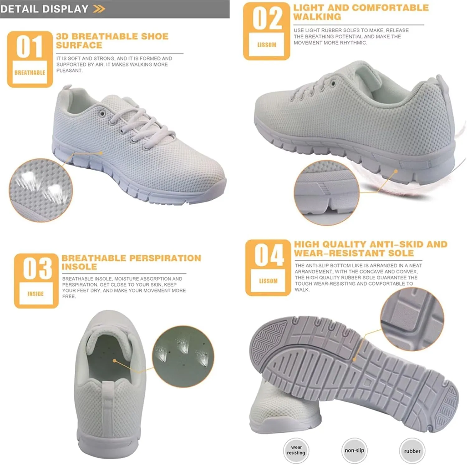 St.Patrick's Day Themed Sport Sneakers for Boys Girls Kids Casual Active Shoes for School