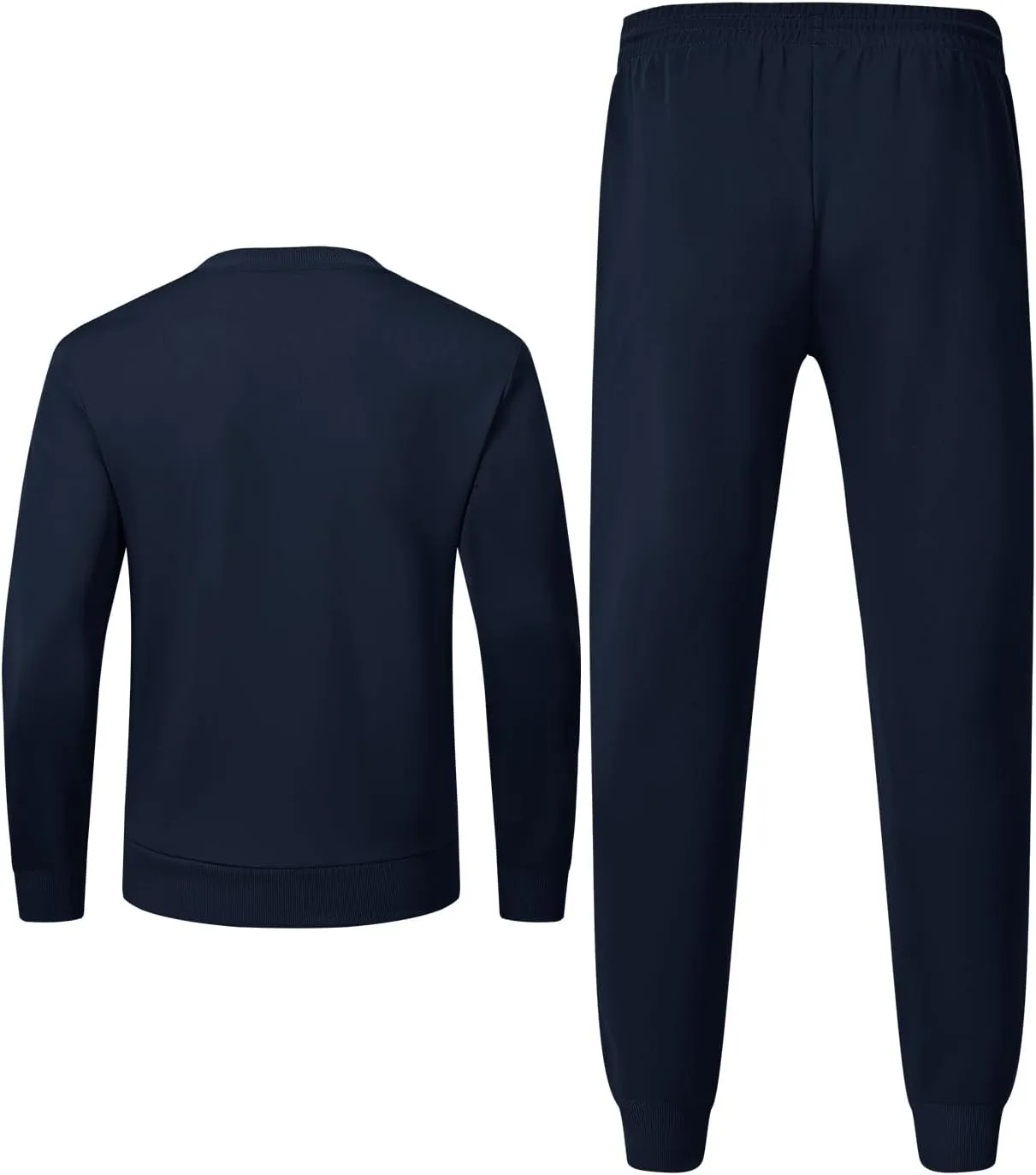 TBMPOY Mens Sweatsuits 2 Piece Set Tracksuits Jogging Outfits Long Sleeve Tops Jogger Pants Sweat Track Suits Casual Athletic