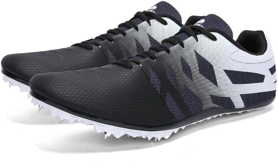 THESTRON Men Women Kids Track and Field Shoes Professional 8 Spikes Running Racing Sneakers Breathable Lightweight Sprinting Shoes