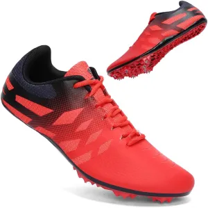 THESTRON Men Women Kids Track and Field Shoes Professional 8 Spikes Running Racing Sneakers Breathable Lightweight Sprinting Shoes