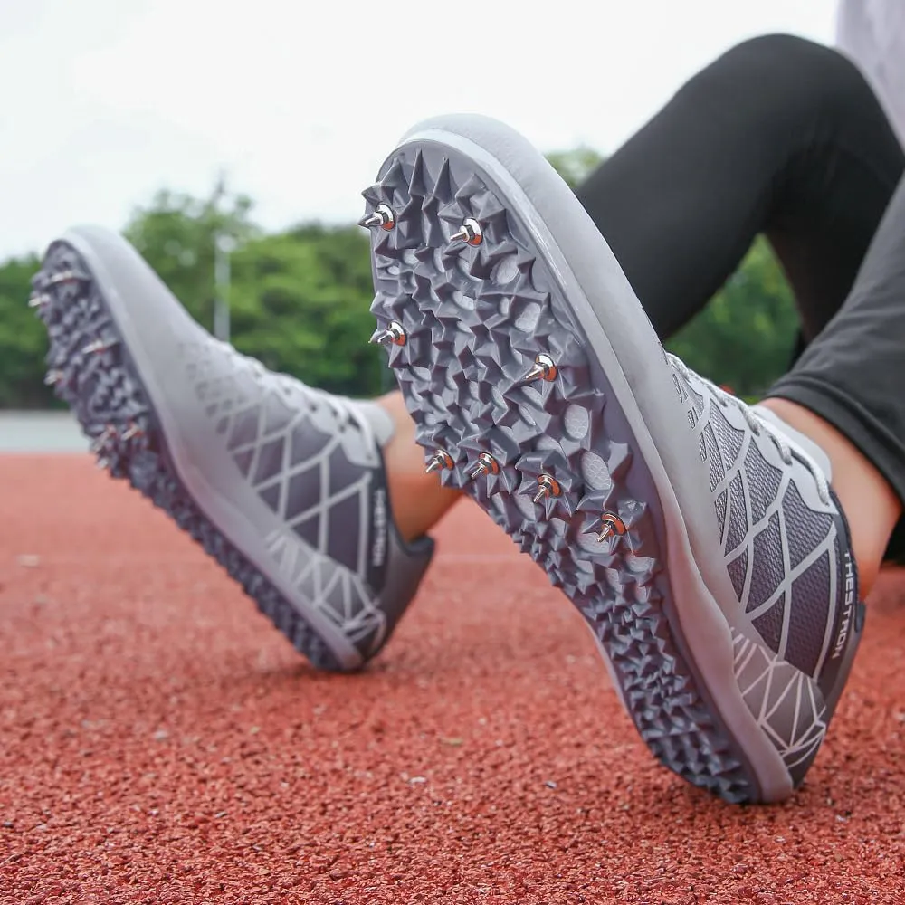 THESTRON Professional Spikes Track & Field Shoes for Men Women Kids Breathable Racing Jumping Sprint Running Sneakers
