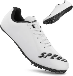 THESTRON Unisex Track Spikes Running Sprint Shoes Track & Field Shoes for Men Women Kids Cool Racing Running Sneakers