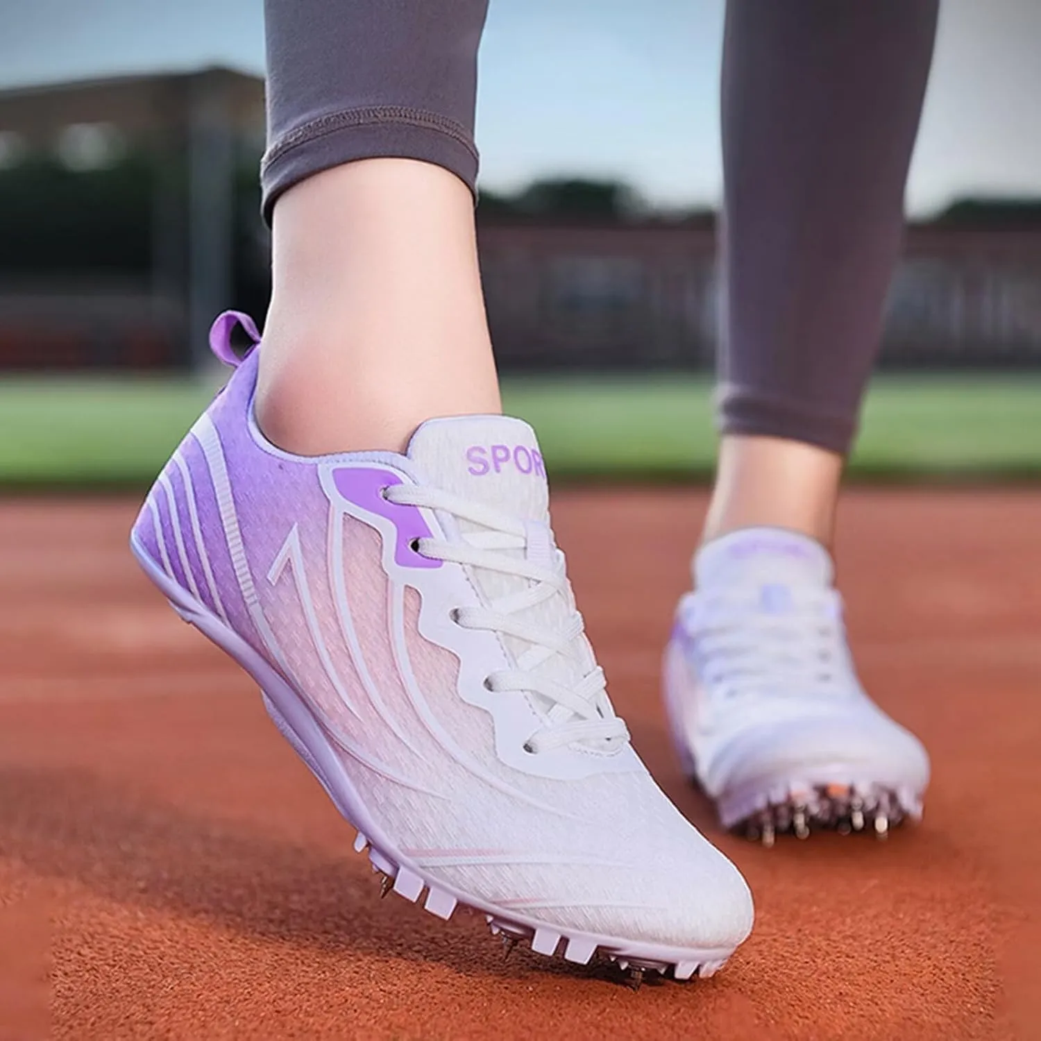 Track and Field Nail Shoes for Men Women Girls Boys Youth Professional 8 Spikes Training Racing Running Teenagers Sneakers 100- to 400-Meter Races Sprinting Match
