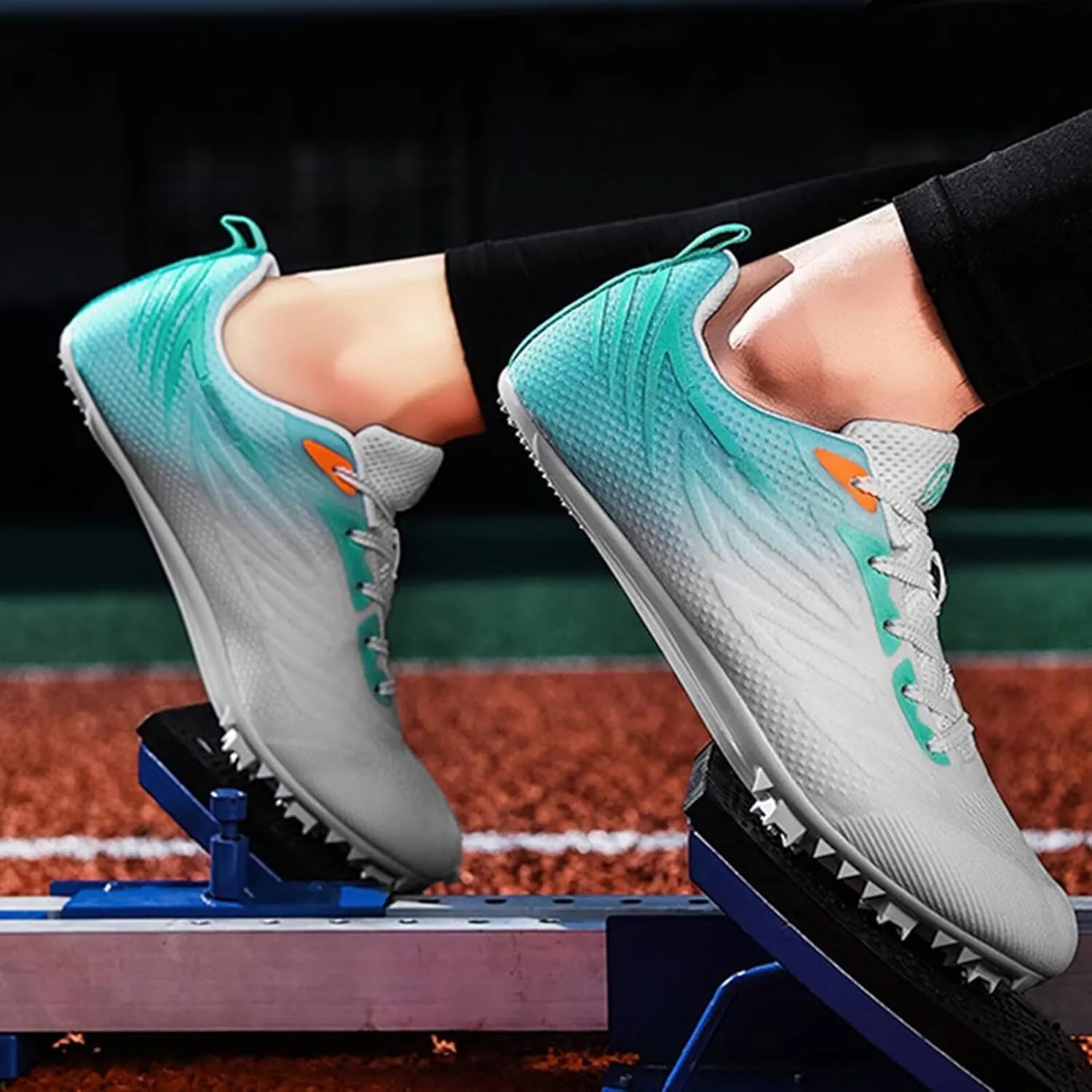Track and Field Nail Shoes for Women's Girls Boys Lightweight Professional Running Racing Jumping Sprint Shoe Youth Training Spikes Sneakers