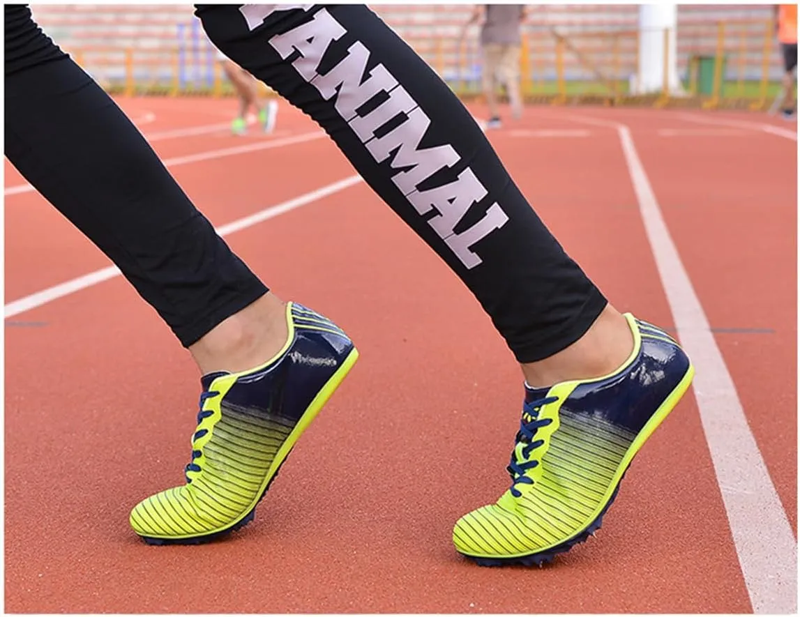Track and Field Shoes for Men Women, Boys Girls Youth Spikes Jumping Sneakers Professional Running Racing Sprint Athletic Shoes