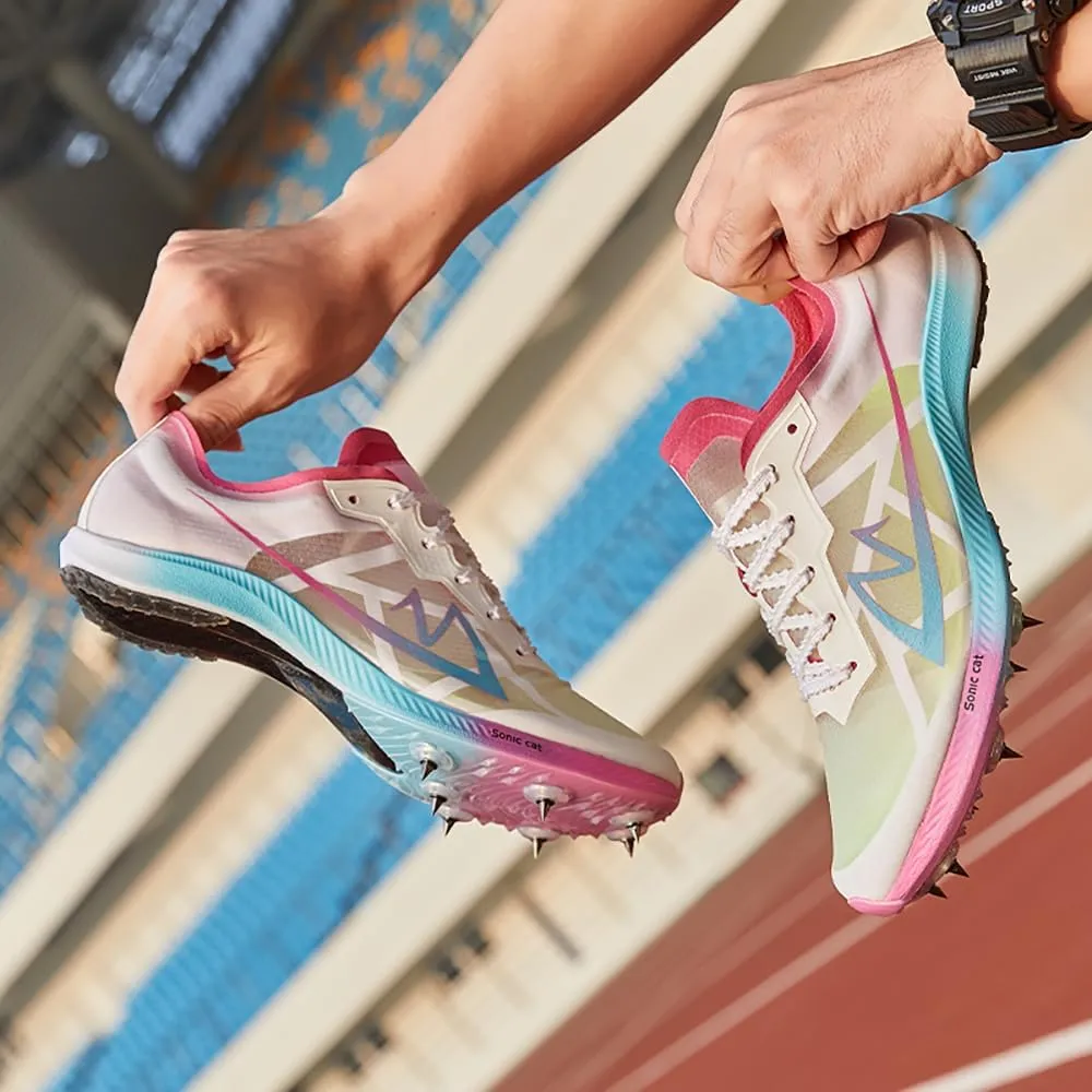 Track and Field Shoes for Men Women Kids Boys Girls Spikes Sneakers Track Race Jumping Track Shoes Professional Running Full-Length Carbon Plate Spikes Track Shoes