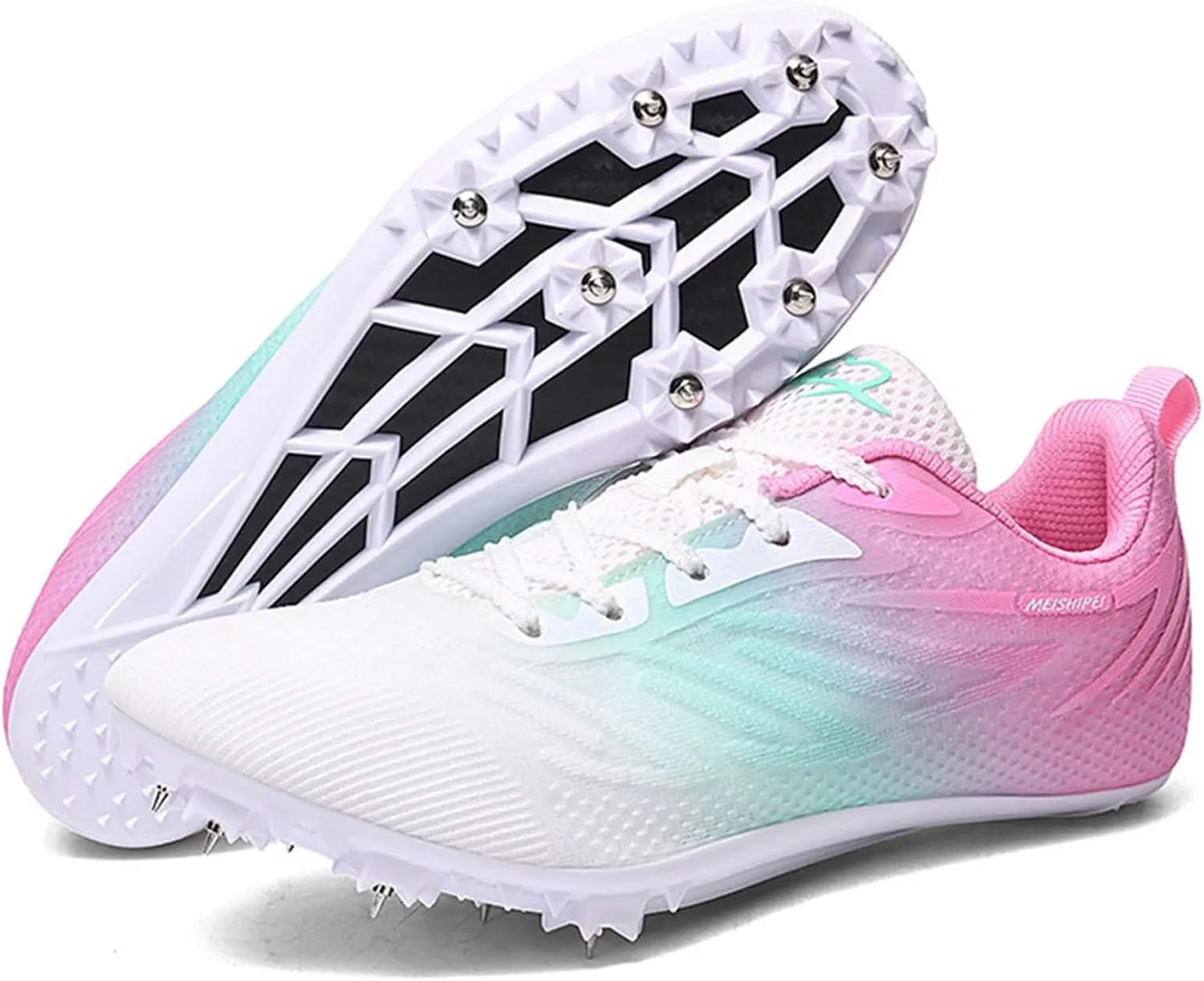 Track and Field Shoes for Women with Spikes Running Racing Shoes Cross Jumping Sprint Sneakers for Boys and Girls Kids