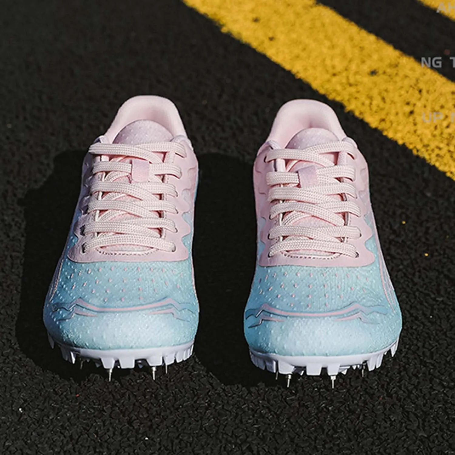 Track and Field Shoes for Women with Spikes Running Racing Shoes Cross Jumping Sprint Sneakers for Boys and Girls Kids