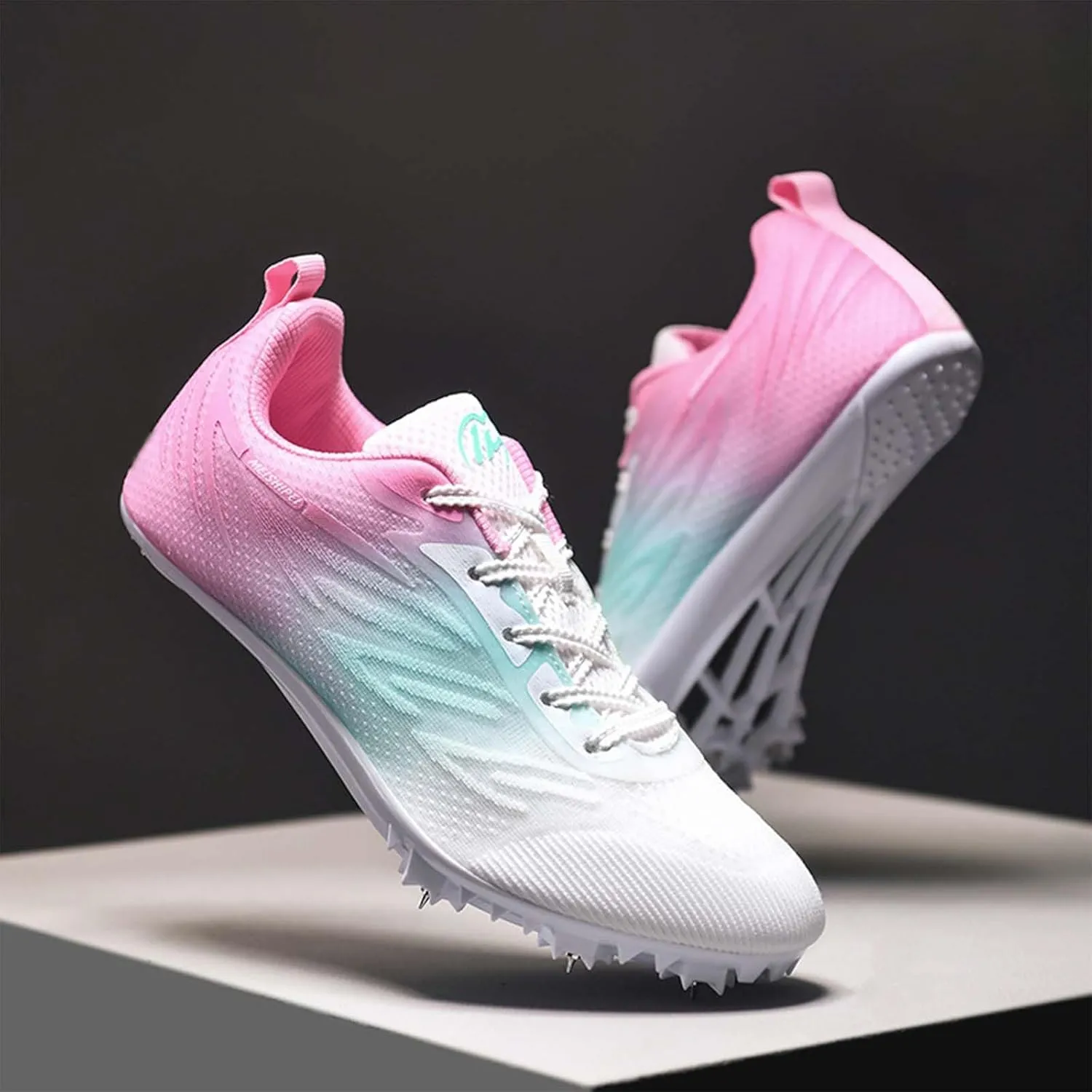 Track and Field Shoes for Women with Spikes Running Racing Shoes Cross Jumping Sprint Sneakers for Boys and Girls Kids