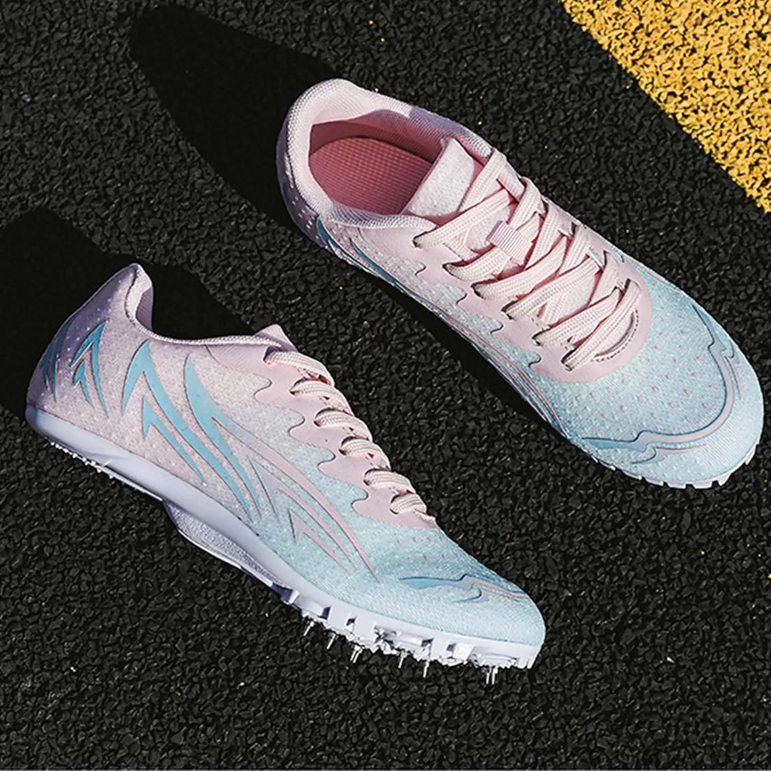 Track and Field Shoes for Women with Spikes Running Racing Shoes Cross Jumping Sprint Sneakers for Boys and Girls Kids