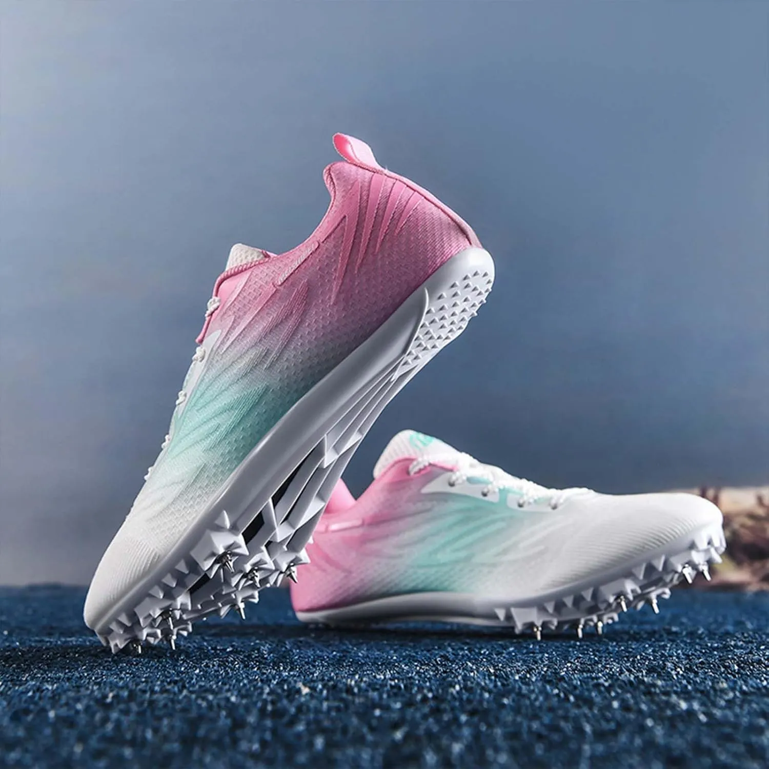 Track and Field Shoes for Women with Spikes Running Racing Shoes Cross Jumping Sprint Sneakers for Boys and Girls Kids