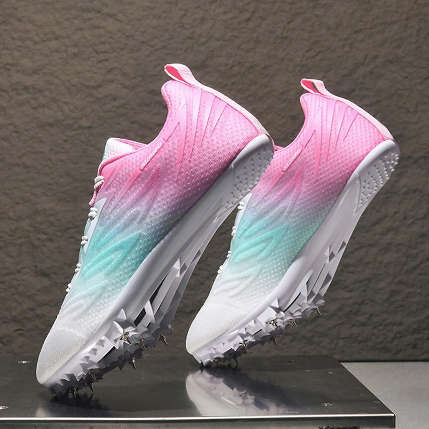 Track and Field Shoes for Women with Spikes Running Racing Shoes Cross Jumping Sprint Sneakers for Boys and Girls Kids
