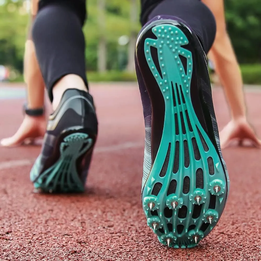 Track and Field Shoes Men Women Kids Spikes Sneakers Track Race Jumping Sneakers Girls Professional Running Nail Spikes Shoes Boys