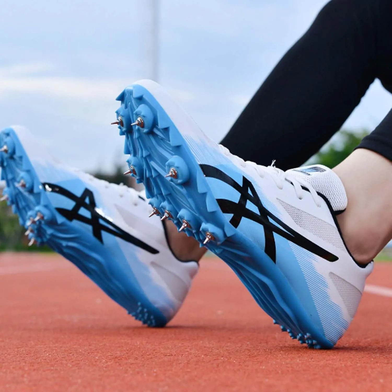 Track and Field Shoes Men Women Spikes Sneakers for Running Race Jumping Sprint Distance Running